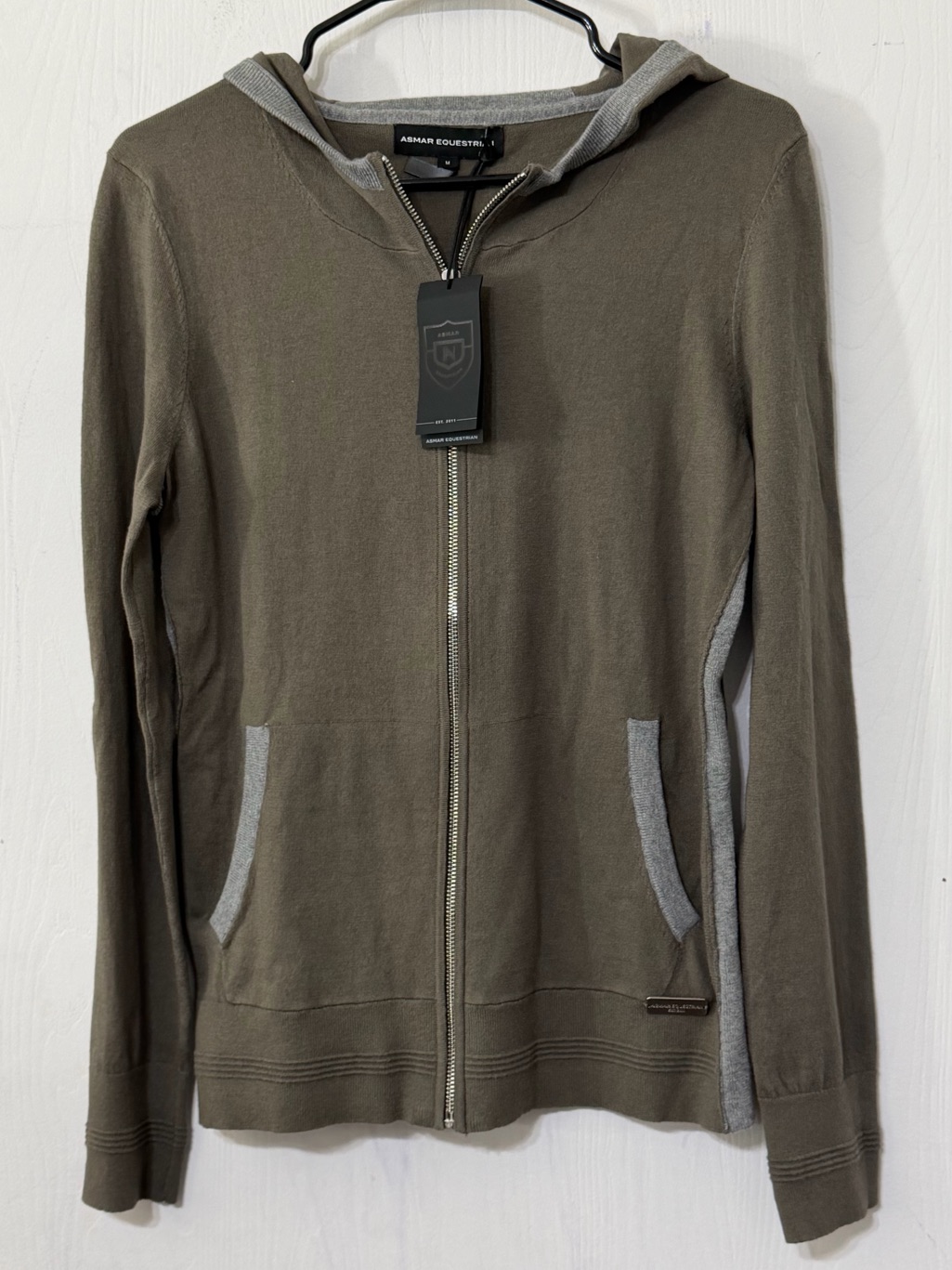 Noel Asmar Equestrian Riding Hoodie Zip Up Sweater
